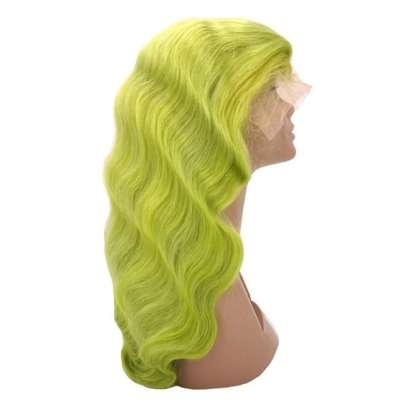 New Emerald Green Front Lace Wig 14”